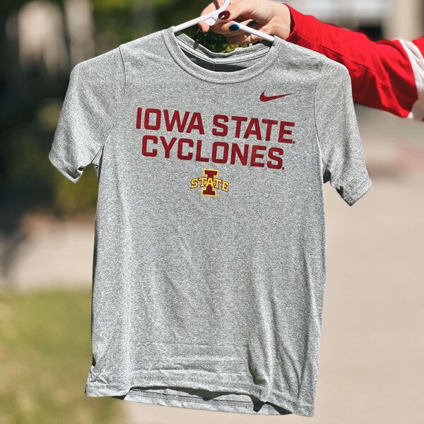Nike Youth Iowa State Cyclones Gray FA25 Short Sleeve T-shirt